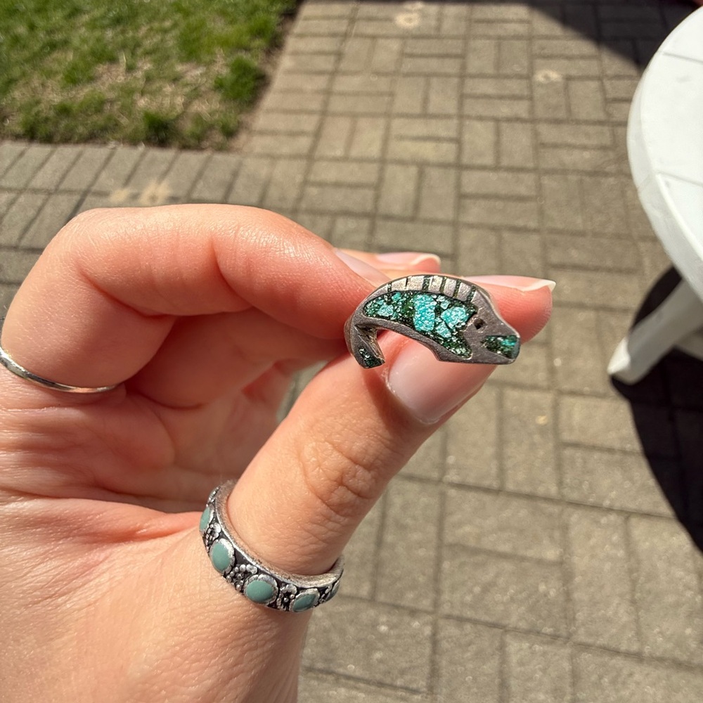 Vintage Turquoise Fish Ring Bought